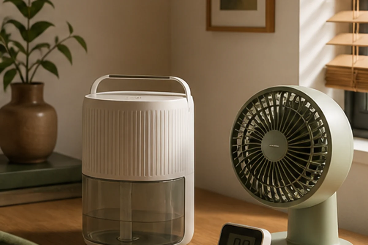 Manage humidity and quiet air movement at home
